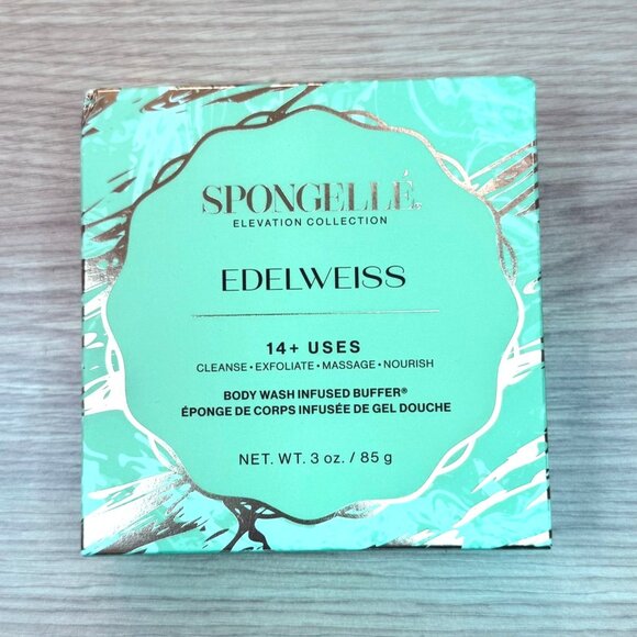 Spongelle Edelweiss Body Wash Infused Buffer Beauty Treatment 3 Oz 14+ Uses - Picture 2 of 5